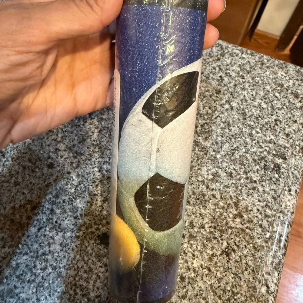 Soccer Ball Print wallpaper border new 5 yd